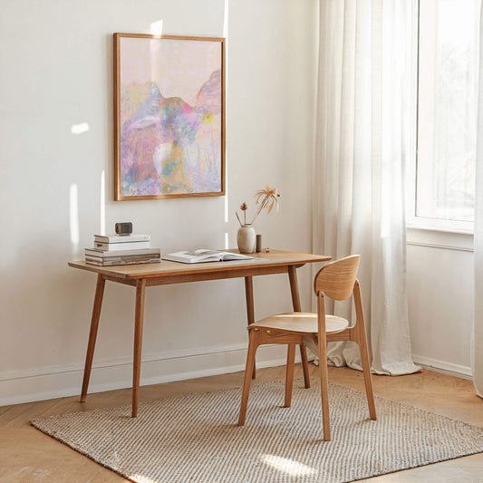 Eden semi-abstract float framed canvas art print