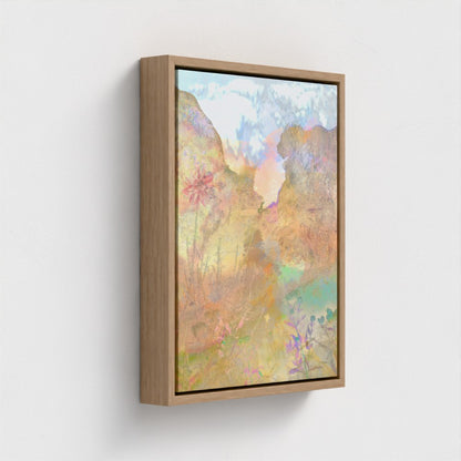 Contemporary abstract artwork ‘Canyon’ featuring flowing natural tones, ideal for adding serenity and flow to your space.