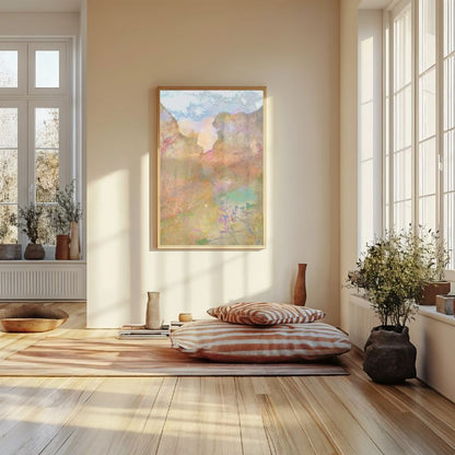 Canyon semi-abstract framed fine art print on paper