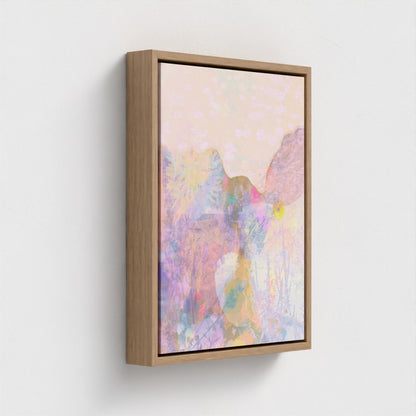 Contemporary abstract artwork ‘Eden’ evoking a dreamlike natural haven – designed to bring balance and beauty to your walls.