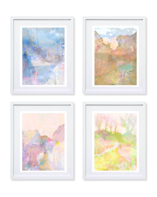 Introductory Offer - set of 4 unframed mini art prints