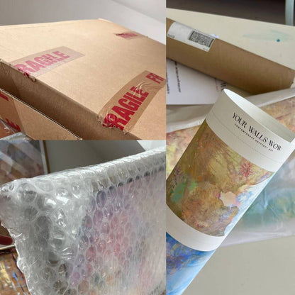 yourwallswow how your artwork is packaged