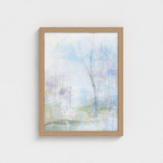 Morning Glade semi-abstract framed fine art print on paper