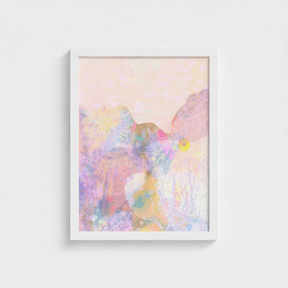 Eden semi-abstract framed fine art print on paper